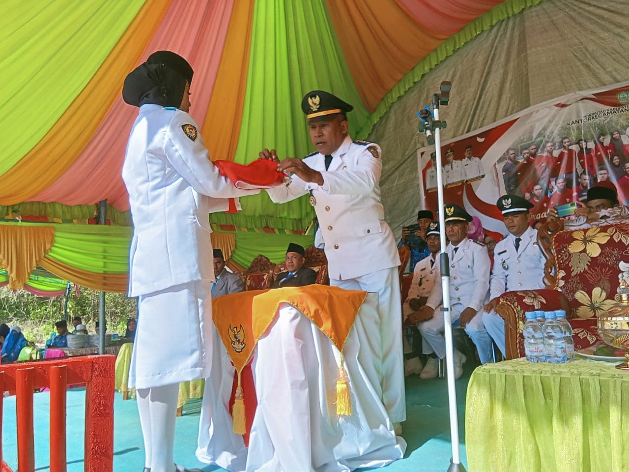 Upacara HUT RI di Kecamatan Sulabesi Tengah Berlangsung Khidmat