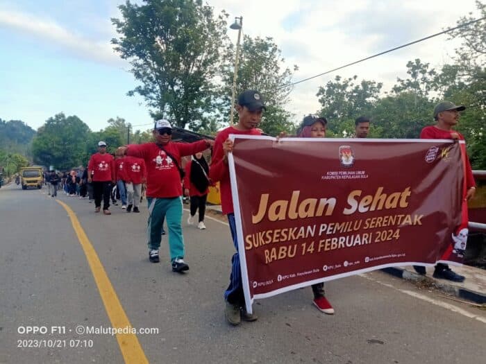 jalan-sehat-kpu-kepulauan-sula-sosialisasi-pemilu-serentak